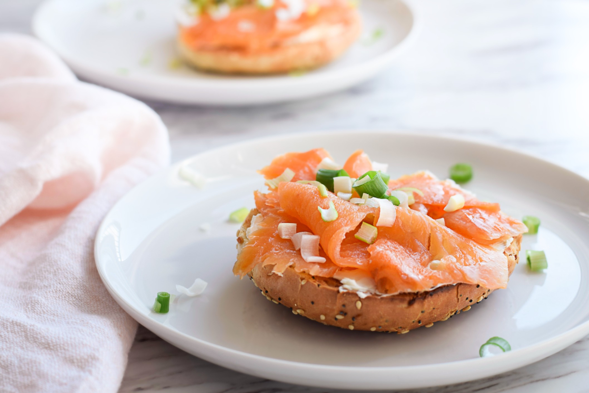 Creamy Salmon Savory Bagel